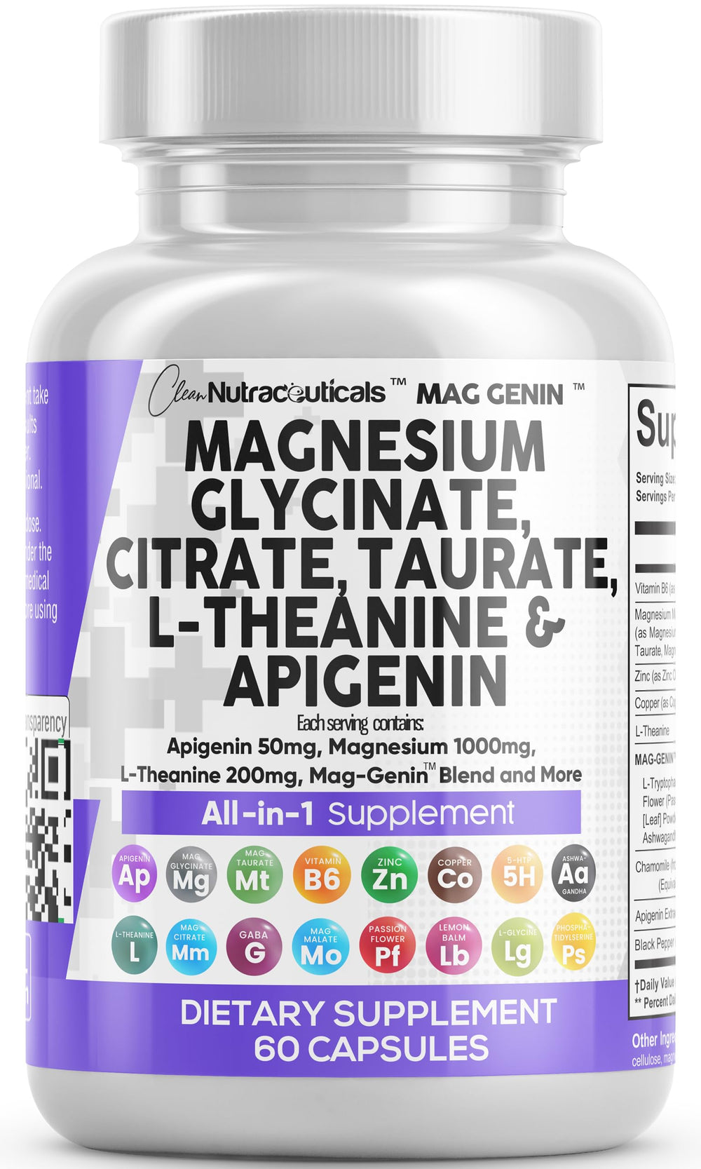 Clean Nutraceuticals Mag Genin bottle pour for daily magnesium routine