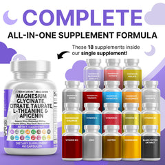 Close-up of Clean Nutraceuticals Mag Genin capsules showing high potency