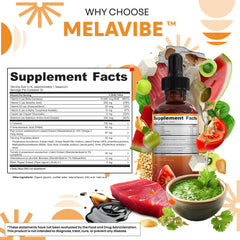 Clean Nutraceuticals MelaVibe peach mango flavor drops suit tasty daily use.