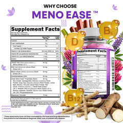 Clean Nutraceuticals Meno Ease wild yam image emphasizes herb for balance.