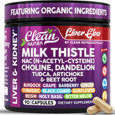 Clean Nutraceuticals milk-thistle bottle for daily liver support and detox-friendly routine