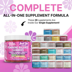 Clean Nutraceuticals pineapple-flavored gummies close-up highlighting 60-billion CFU probiotics