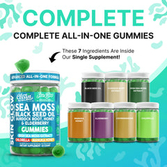 Texture-focused view of Clean Nutraceuticals Sea Glow Gummies for skin-friendly glow.