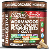 Clean Nutraceuticals wormwood bottle pour supports gentle daily wellness