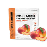 Clean Simple Eats Collagen Beauty Blend peach mango powder ready to mix for daily use