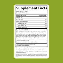 Clean Simple Eats Super Greens glass-juice-mix shows refreshing flavor and vibrant greens for hydration.