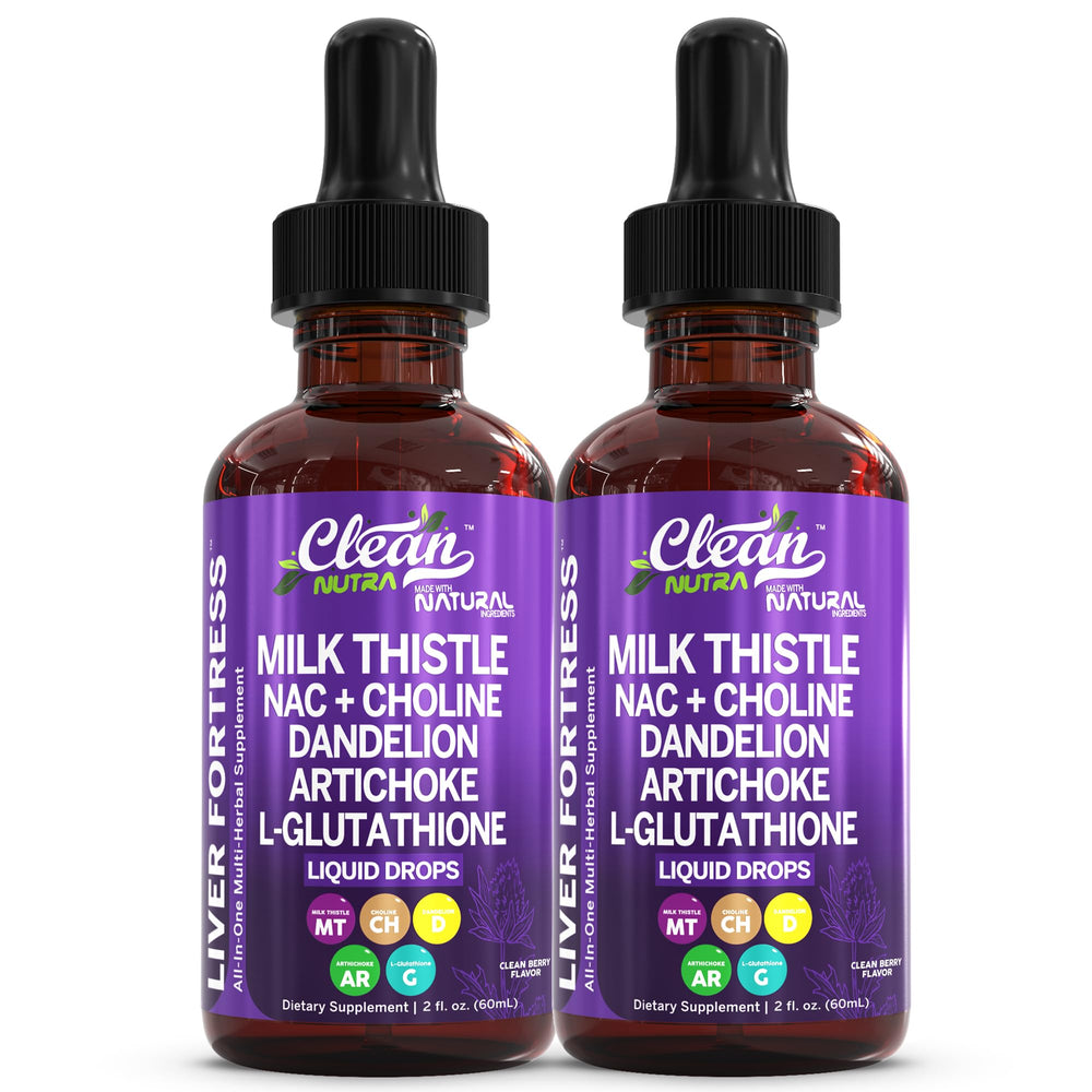 Clean Nutraceuticals Milk Thistle NAC bottle highlighting liver support potential