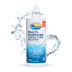 Clear Conscience LEN SOLUTN bottle front showing the 12 oz size for easy at home care.