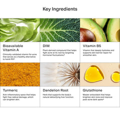 CLEARSTEM MindBodySkin product label close-up with ingredients and non-comedogenic promise.