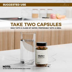 CLENVIA NMN Resveratrol capsules ready for convenient daily use