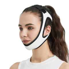 CLEVISS BRACE adjustable chin strap helps keep mouth closed for CPAP users.