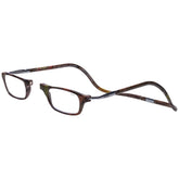Clic magnetic reading glasses with adjustable temples for a secure, comfortable fit during desk reading.