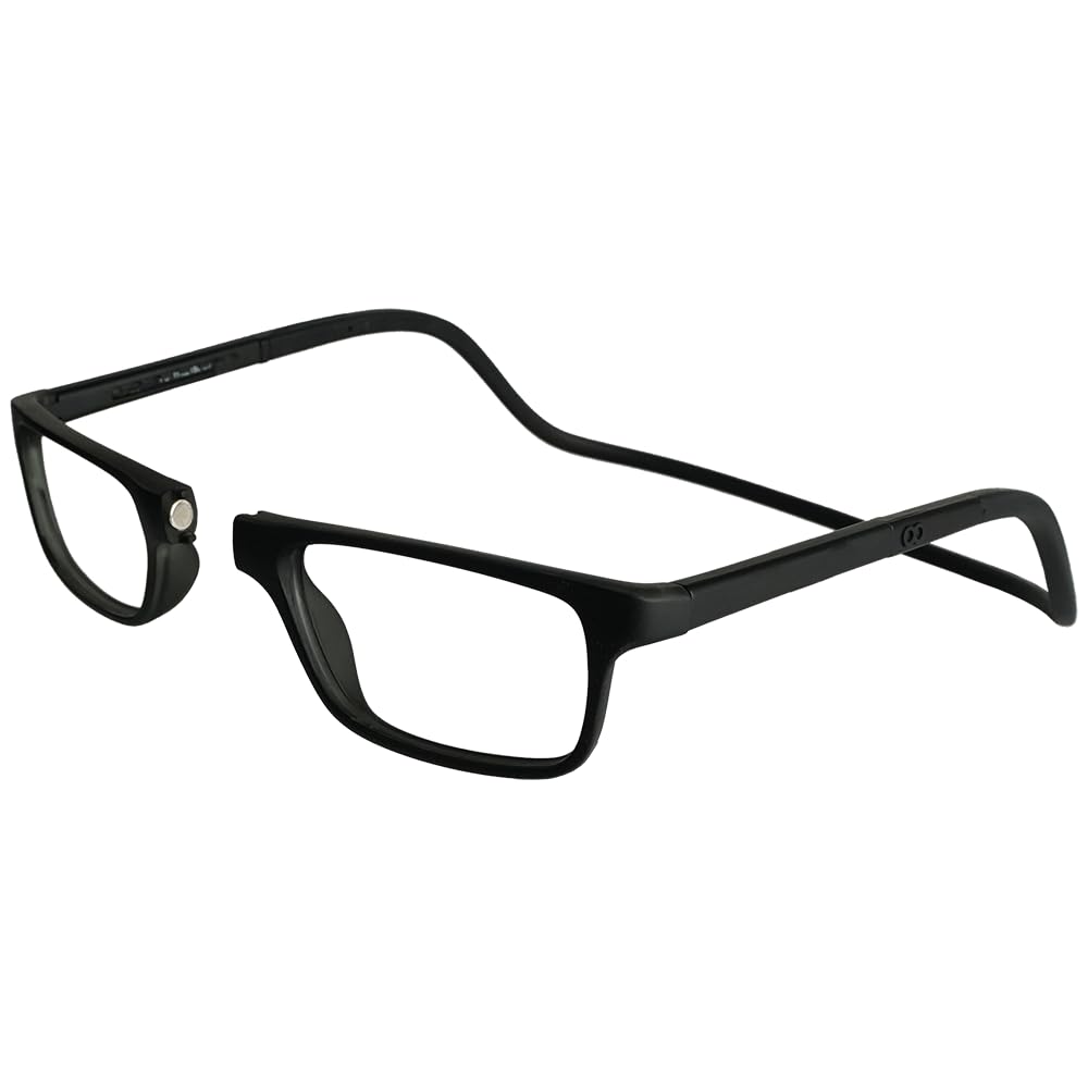Clic Nashi magnetic reading glasses front view with easy-access magnet