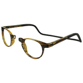 Clic Taku Havana reading glasses with front magnet closure for quick access