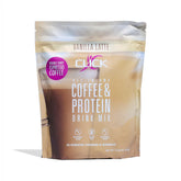 Click Coffee Protein Powder bottle showcased for a convenient protein boost