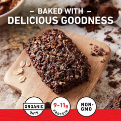 CLIF Bar Chocolate Brownie unwrapped, ready-to-eat snack.