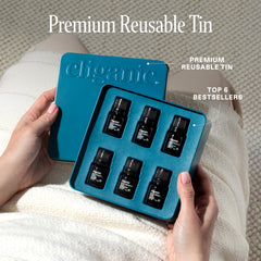 Cliganic lavender essential oil bottle ideal for calming diffuser blends