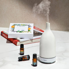Cliganic Lemon Essential Oil USDA Organic certified badge signaling trusted quality.