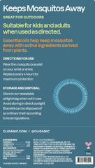 Cliganic DEET-free bracelet uses plant-based essential oils for chemical-free deterrence.