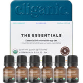Cliganic peppermint essential oil bottle with refreshing aroma for diffusers