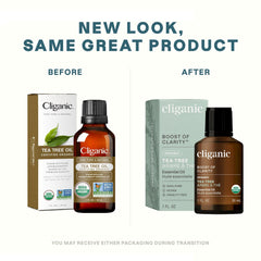 Cliganic Tea Tree Oil diffuser use, fresh aroma and multipurpose scent.