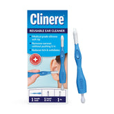 Clinere reusable ear cleaner handle enables safe, controlled ear care.