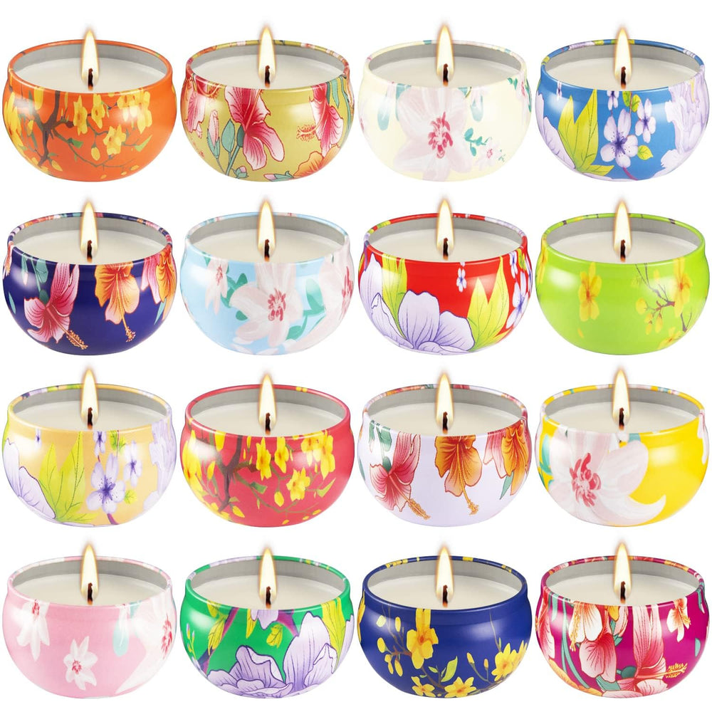 CLTNIKET 16-pack candle with rose-pattern enhances ambience and decor.