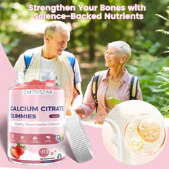 CMEDSTAR Magnesium and Zinc gummy close-up highlighting mineral balance.