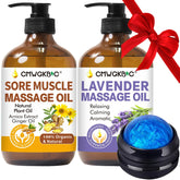 CMGWKBC ginger-arnica oil bottle for soothing sore muscles during massage