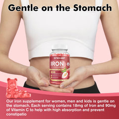 Kid-friendly CNCHEF Iron Gummies snack ready for school or activities.