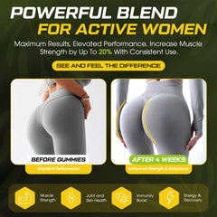 CNFHDI Creatine Gummies collagen-boost close-up hinting skin hydration.