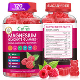 CNFHDI magnesium glycinate gummies bottle front shows 600mg formula for daily support.