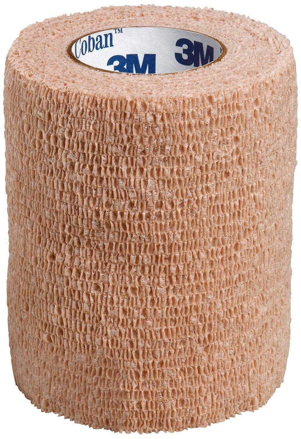 Coban elastic self-adherent bandage beige 3x5yd secures dressings with light compression