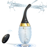 Cocenissy Anal Douche Kit with remote control enables hands-free operation.