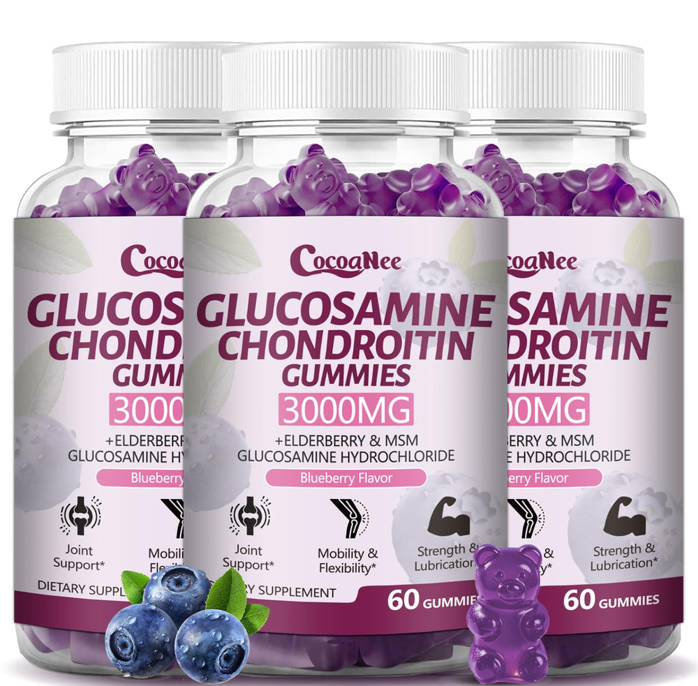 CocoaNee glucosamine chondroitin gummies bottle for daily joint support