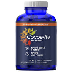 CocoaVia Memory+ bottle front for daily memory support