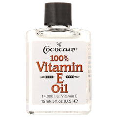 COCOCARE Vitamin E Oil bottle pour for daily skin hydration and antioxidant protection