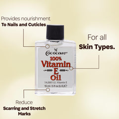 COCOCARE Vitamin E Oil for nails and cuticles promoting healthy, strong nails