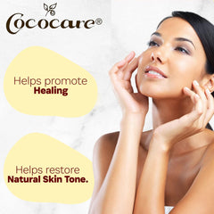 COCOCARE Vitamin E Oil texture close-up highlighting silky, non-greasy finish
