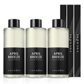 Cocod'or April Breeze refill bottle delivers long-lasting aroma for living spaces.