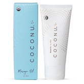 COCONU oil-based massage oil bottle pour for a smooth, mess-free massage