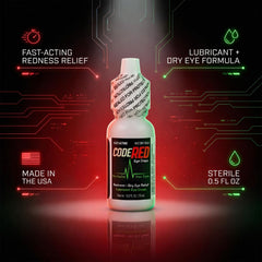 Code Red Eye Drops: aplicación fácil sin interrupciones visuales