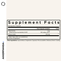 Codeage Akkermansia label highlighting 100 million AFUs