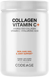 Codeage Collagen Peptides Powder unflavored blends easily into drinks for daily use