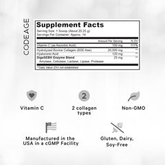 Codeage Collagen Peptides Powder with Vitamin C adds a vitamin C boost to smoothies