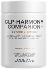 Codeage GLP-Harmony Companion+ bottle front for a simple daily capsule routine.