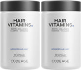 Codeage Hair Vitamins bottle front view for daily hair vitality support
