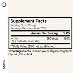 Codeage Iodine Drops dropper enables precise one-drop daily dosing