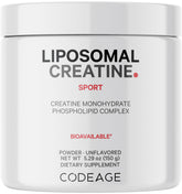 Codeage Liposomal Creatine bottle pour for quick pre- or post-workout mixing