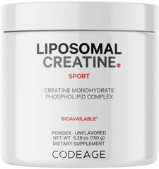 Codeage Liposomal Creatine bottle pour for quick pre- or post-workout mixing